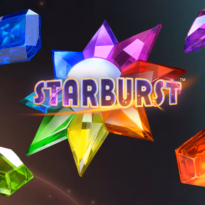 Starburst - Classic space-themed slot with expanding wilds and vibrant gem symbols